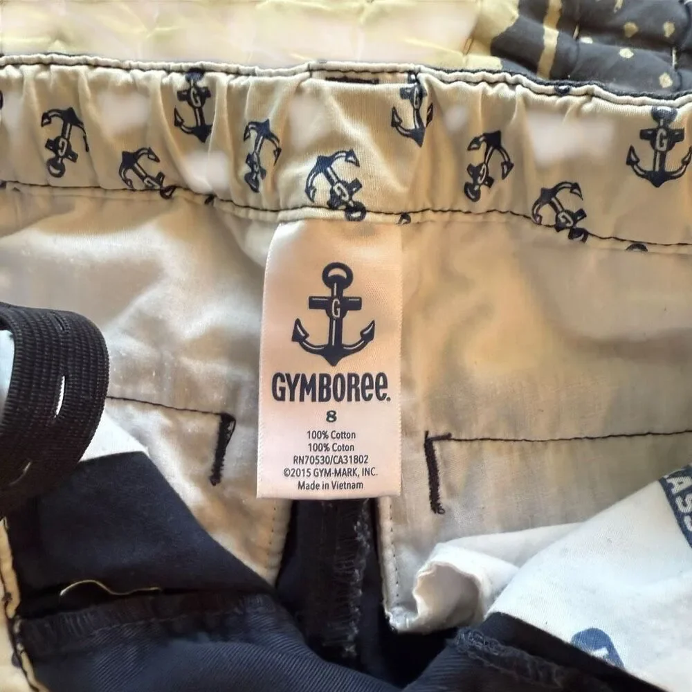 Boys size 8 Gymboree navy cargo shorts
